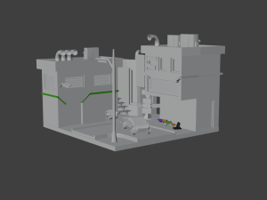 Cyberpank 3D Model