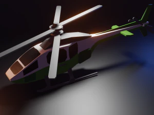 Helicopter 3D Model