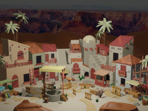 Arab town Modelo 3D