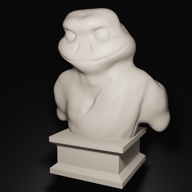 Figurine of a frog Modelo 3D .c4d .max .obj .3ds .fbx .stl .blend 