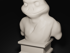 Figurine of a frog 3D 模型