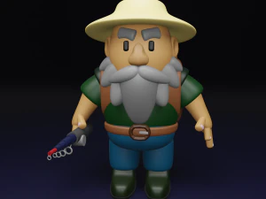 Pescador Modelo 3D