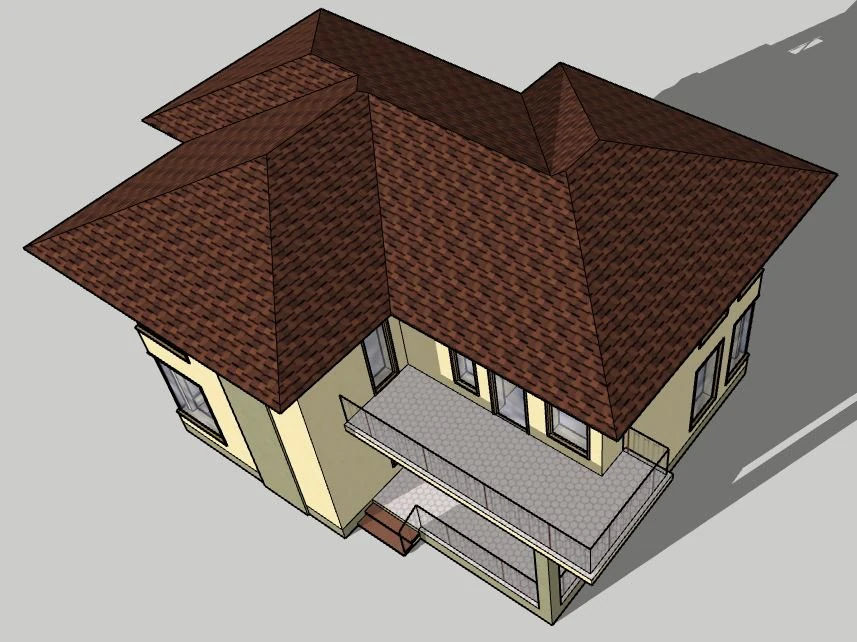 House 1 3D Model .c4d .max .obj .3ds .fbx .stl .blend 