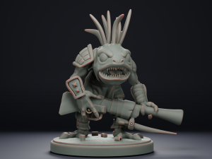 Murloc Hunter - World of Warcraft 3D Print Model
