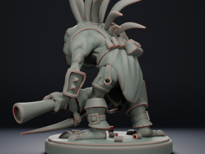 Murloc Hunter - World of Warcraft 3Dプリントモデル