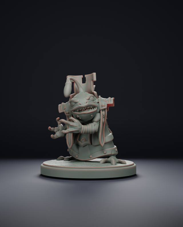 Murloc Priest - World of Warcraft 3D Print Model .c4d .max .obj .3ds .fbx .stl .blend 
