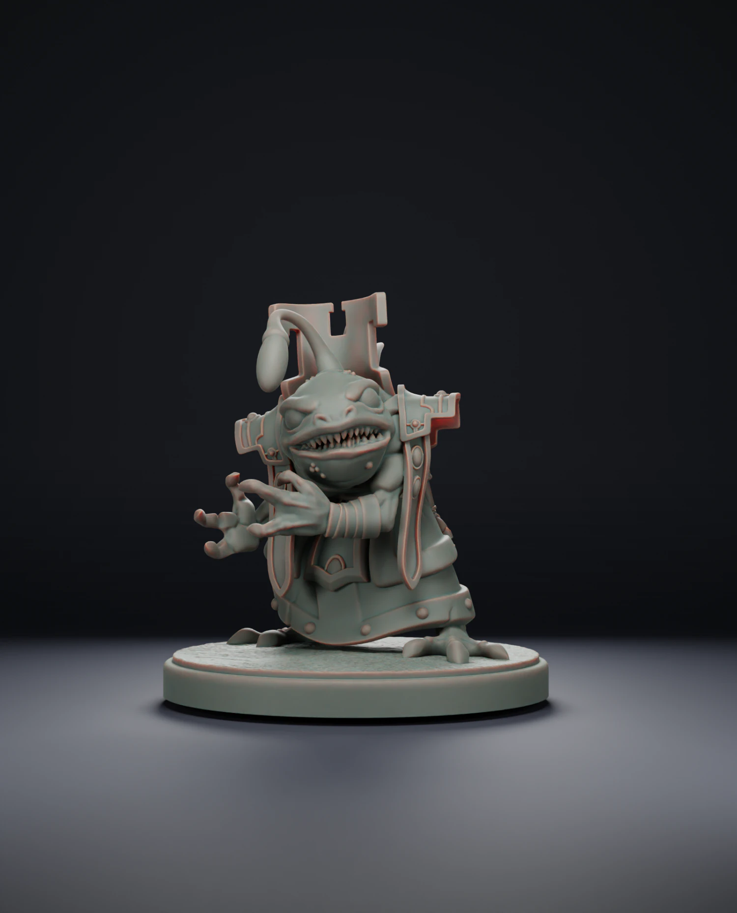 Murloc Priest - World of Warcraft 3D Print Model .c4d .max .obj .3ds .fbx .stl .blend 