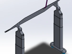Ergonomic desk 3D Model