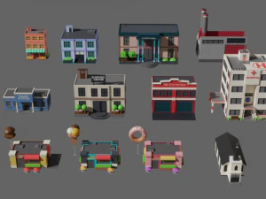 SIMPLE BUILD PACKAGE - Low Poly 3D Model