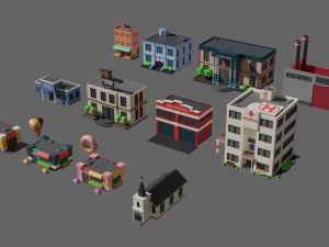 SIMPLE BUILD PACKAGE - Low Poly 3D Model