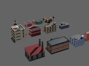 SIMPLE BUILD PACKAGE - Low Poly 3D Model