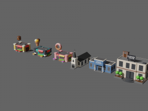 SIMPLE BUILD PACKAGE - Low Poly Modèle 3D