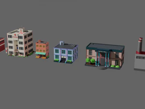 SIMPLE BUILD PACKAGE - Low Poly 3D Model