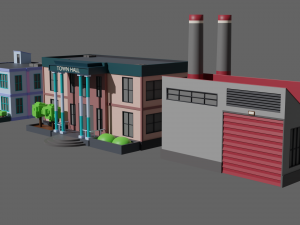SIMPLE BUILD PACKAGE - Low Poly Modèle 3D