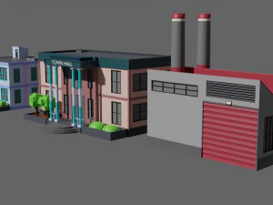 SIMPLE BUILD PACKAGE - Low Poly 3D Model