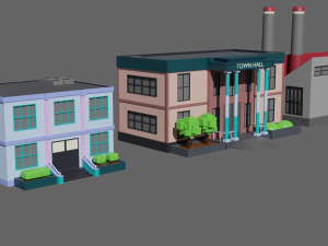 SIMPLE BUILD PACKAGE - Low Poly Modèle 3D