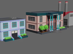 SIMPLE BUILD PACKAGE - Low Poly 3D Model