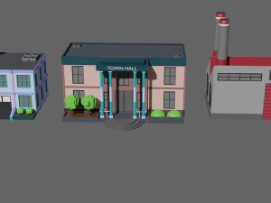 SIMPLE BUILD PACKAGE - Low Poly Modèle 3D