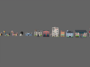 SIMPLE BUILD PACKAGE - Low Poly Modèle 3D