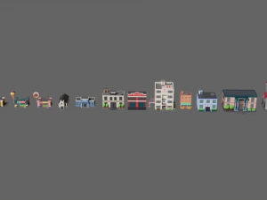 SIMPLE BUILD PACKAGE - Low Poly 3D Model