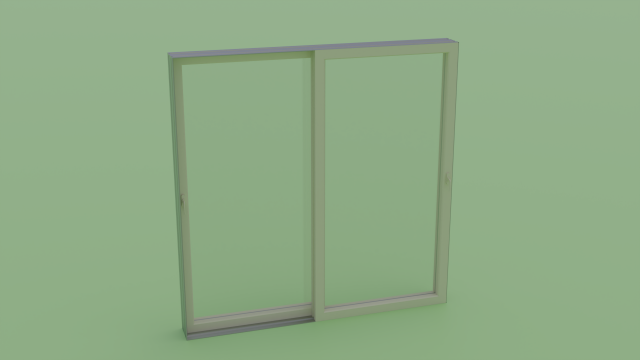 Big sliding window 200x200 3Dモデル .c4d .max .obj .3ds .fbx .stl .blend 