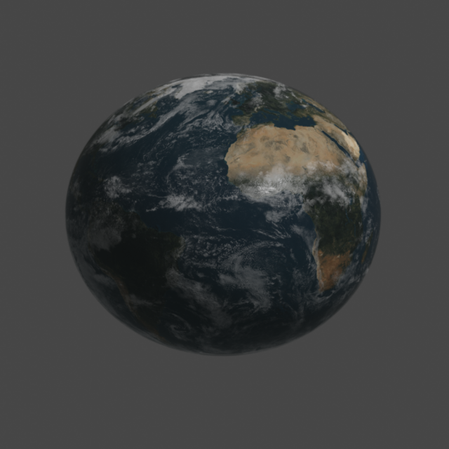Earth displacement 3D 模型 .c4d .max .obj .3ds .fbx .stl .blend 