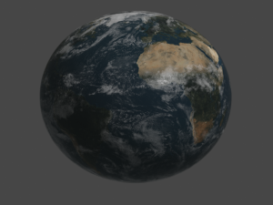 Earth displacement 3D Model