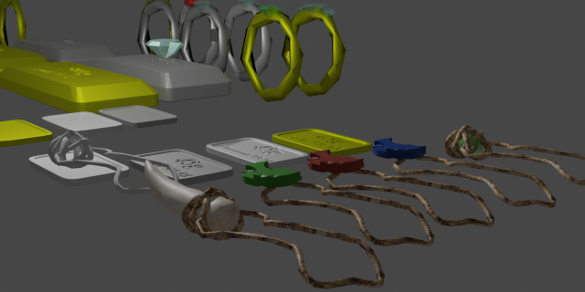 Valuables Modelo 3D .c4d .max .obj .3ds .fbx .stl .blend 