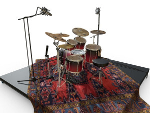 Drum Kit Tama Rockstar 3D मॉडल