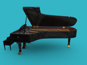 Grand piano Steinway Sons 3D Model