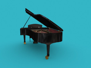 Grand piano Steinway Sons 3D Model