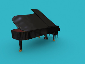 Grand piano Steinway Sons 3D Model