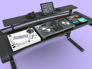 DJ Kit Pioneer-Technics-Maschine 3D मॉडल