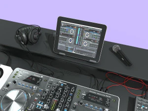 DJ Kit Pioneer-Technics-Maschine 3D Model