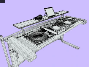 DJ Kit Pioneer-Technics-Maschine 3D Model