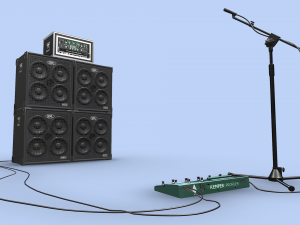 BASS RIG KEMPER GALLIEN KRUEGER SHURE SM57 Model 3D