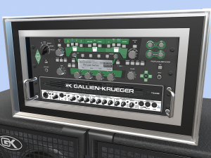 BASS RIG KEMPER GALLIEN KRUEGER SHURE SM57 3D Model