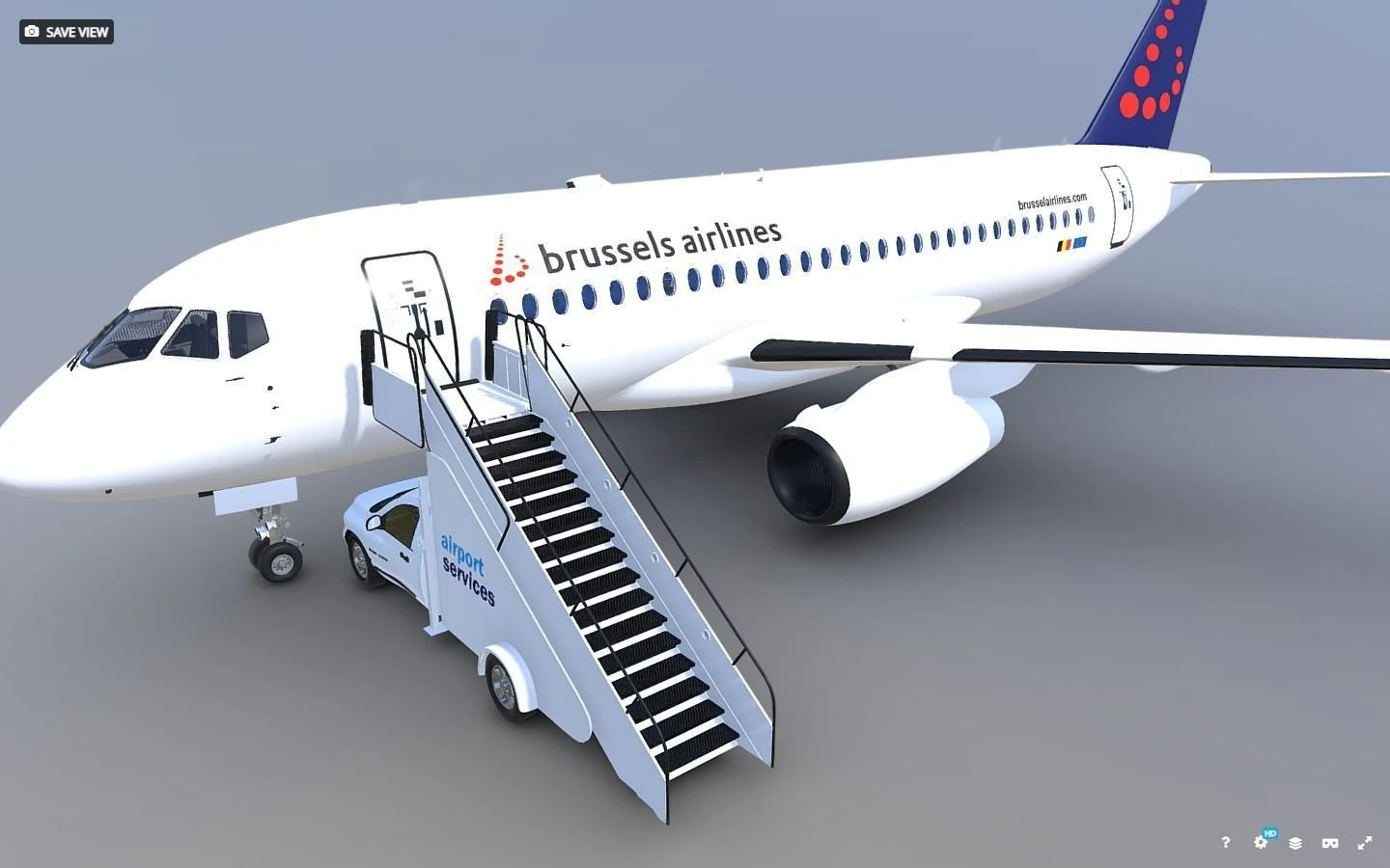 AIRPLANE - AIRPORT CAR 3D Model .c4d .max .obj .3ds .fbx .stl .blend