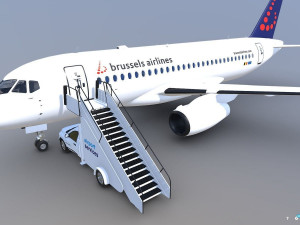 AIRPLANE - AIRPORT CAR 3D Model