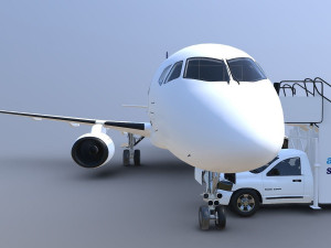 AIRPLANE - AIRPORT CAR 3D Model
