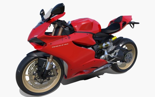Ducati Modello 3D .c4d .max .obj .3ds .fbx .stl .blend 