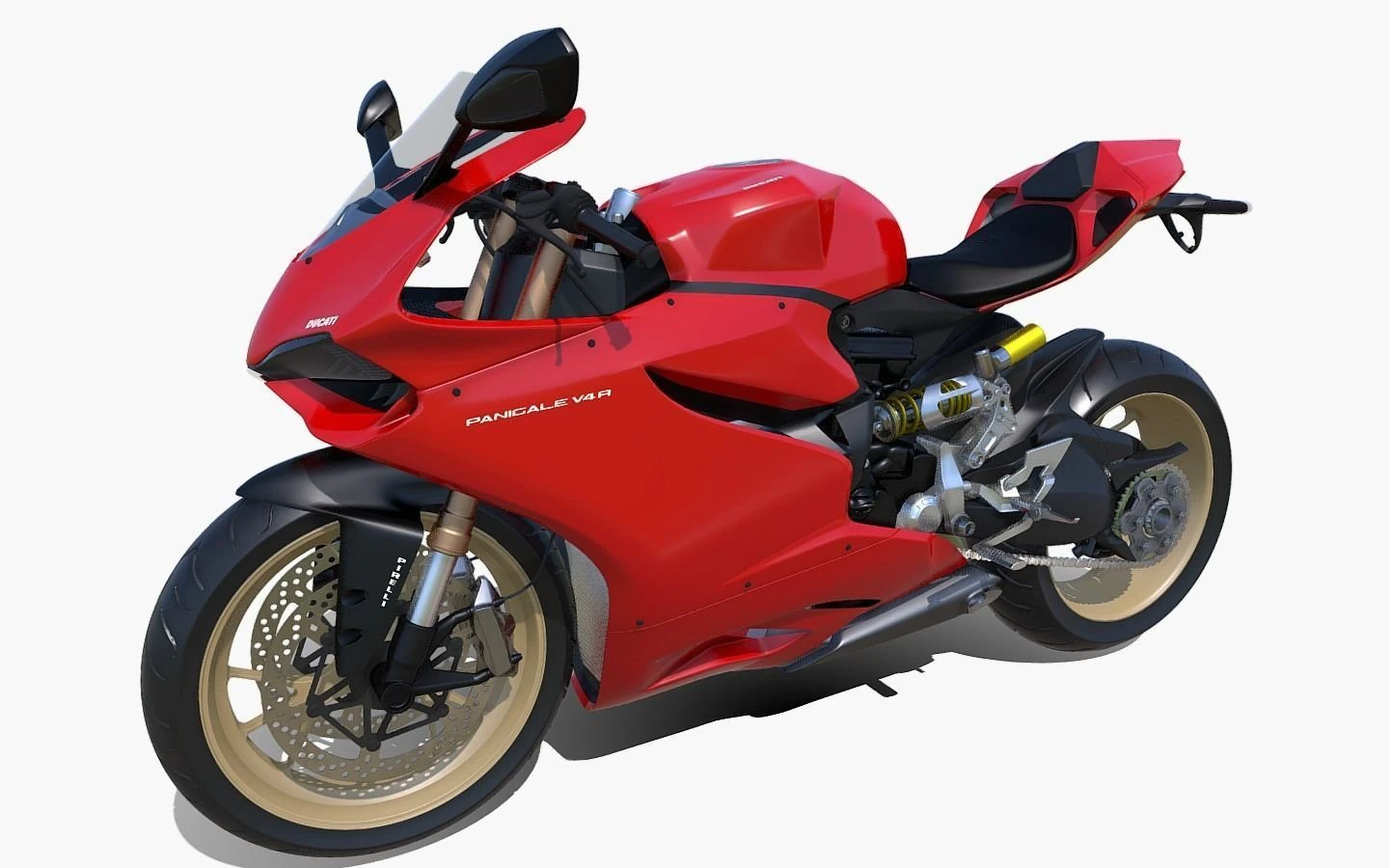 Ducati 3D Model .c4d .max .obj .3ds .fbx .stl .blend