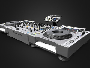 Pioneer DJM-900NXS2-CDJ-2000NXS2 Modelo 3D