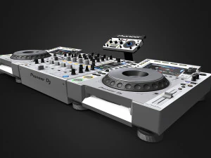 Pioneer DJM-900NXS2-CDJ-2000NXS2 3D Model