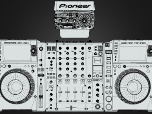 Pioneer DJM-900NXS2-CDJ-2000NXS2 Modelo 3D