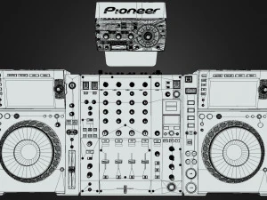 Pioneer DJM-900NXS2-CDJ-2000NXS2 3D Model
