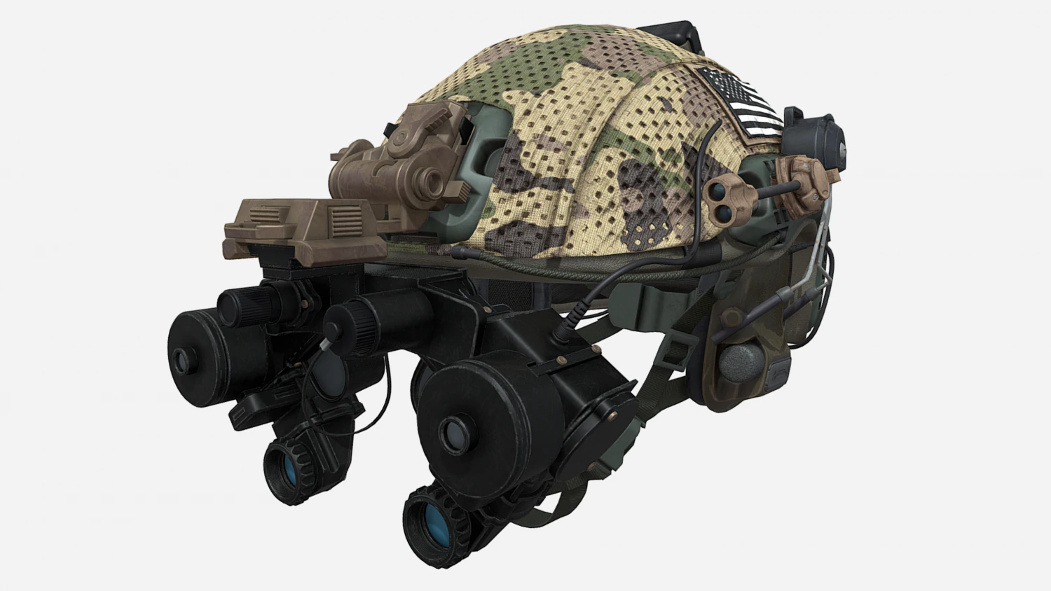 Army Helmet 3D Model .c4d .max .obj .3ds .fbx .stl .blend