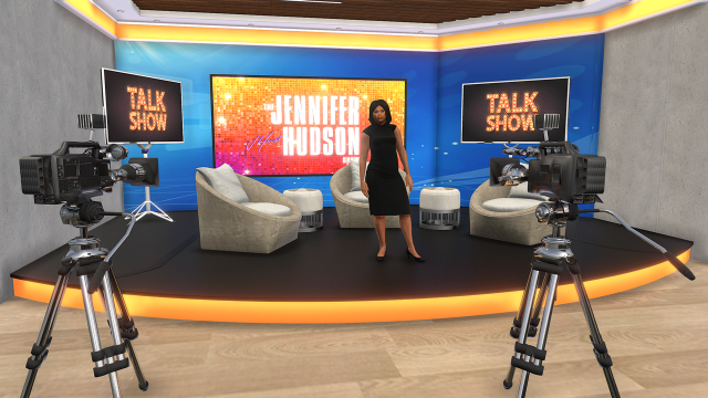 Jennifer Hudson Talk Show 3D-Modell .c4d .max .obj .3ds .fbx .stl .blend 