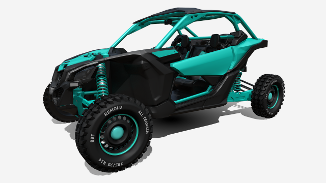 SportBuggy LowPoly 3D-Modell .c4d .max .obj .3ds .fbx .stl .blend 