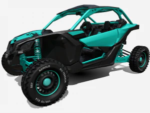 스포츠버기 로우폴리 3D 모델